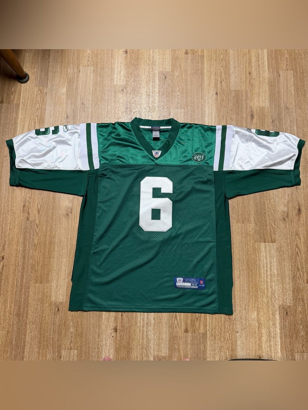 Reebok NFL Equipment On Field New York Jets #6 Mark Sanchez Jersey Size 54 XXL